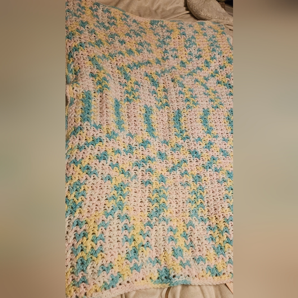 Crochet Knitted Blanket